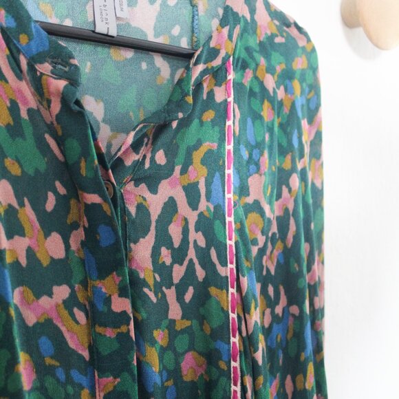 Anthropologie x Blank London Veyra Long Sleeve Sheer Green Dress Size M New NWT - Picture 3 of 8